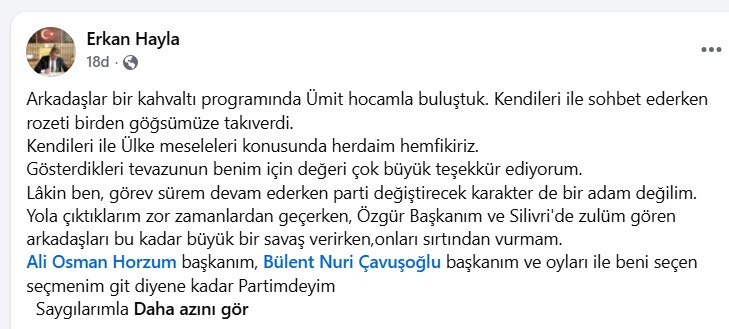 Denizli Kale Belediye Başkanı Hayla, İstifa ve Zafer Partisi'ne Katılma Haberini Yalanladı...