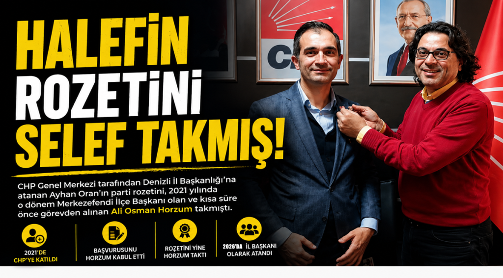 CHP Denizli'de Yıllar Önce Çekilen Bir Kare Yeniden Gündemde