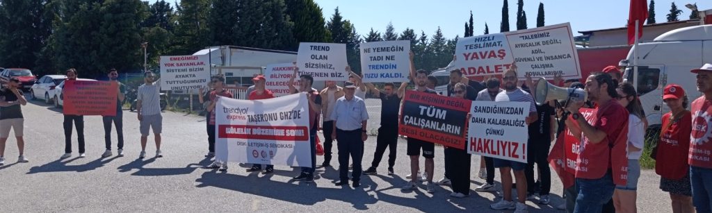 Denizli Trendyol Lojistik Taşeron İşçileri: Sendika Hakkımız Engellenemez!