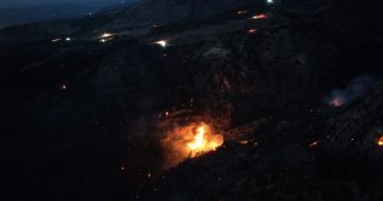 Pamukkale'de Kontrol Altına Yangın, Gece saatlerinde Yeniden Başladı...