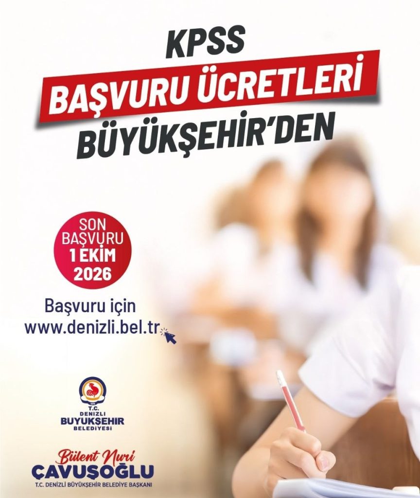Denizli Büyükşehir KPSS Sınav Ücreti Desteği Verecek