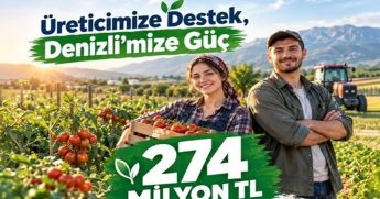 Denizli'de 20 Tarım Projesine 274 Milyon Lira Hibe Desteği Verilecek...