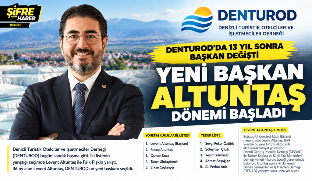 Denizli DENTUROD’da 13 Yıl Sonra Başkan Değişti...