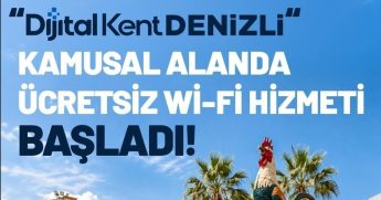 Denizli Büyükşehir'in Ücretsiz İnternet Hizmet Noktaları Faaliyete Geçti...