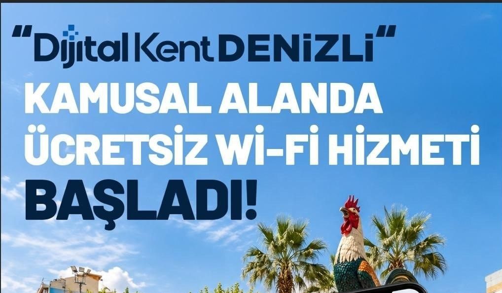 Denizli Büyükşehir’in Ücretsiz İnternet Hizmet Noktaları Faaliyete Geçti…