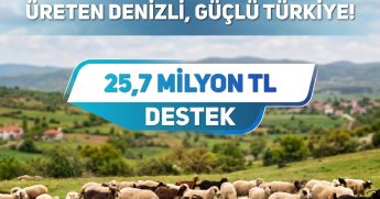 Denizli'nin Küçükbaş Hayvan Üreticilerine 25,7 Milyon Lira Destek Ödemesi Yapıldı...