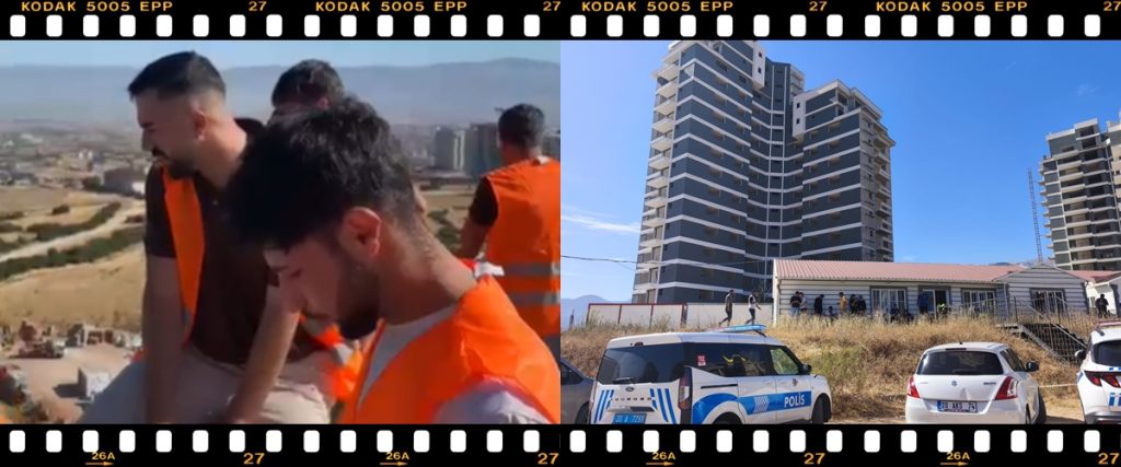 Denizli'deki 15 Katlı Rezidans İnşaatının İşçileri Eylem Başlattı...