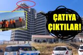 Denizli'deki 15 Katlı Rezidans İnşaatının İşçileri Eylem Başlattı...