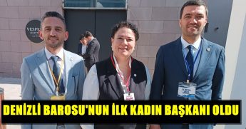Denizli Barosu'nun 3 Adaylı Seçiminin Kazananı, İl Kez Kadın Avukat Oldu...