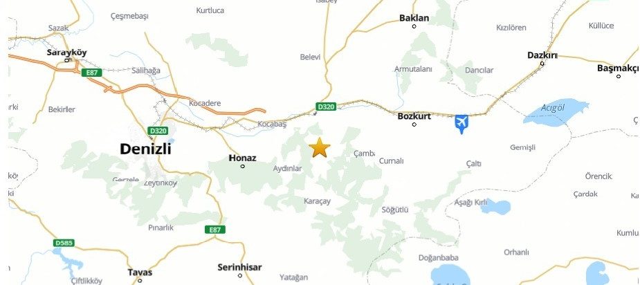 Denizli’de Deprem Hareketliliği Başladı: Honaz'da Peş Peşe Sarsıntılar...