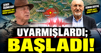 Denizli’de Deprem Hareketliliği Başladı: Honaz'da Peş Peşe Sarsıntılar...