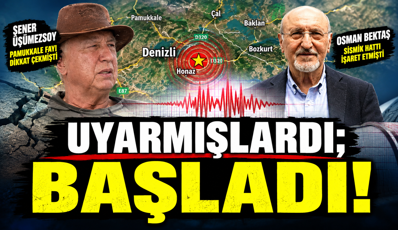 Denizli’de Deprem Hareketliliği Başladı: Honaz’da Peş Peşe Sarsıntılar…
